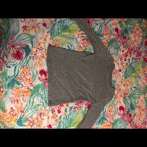 Grey Long Sleeve Top